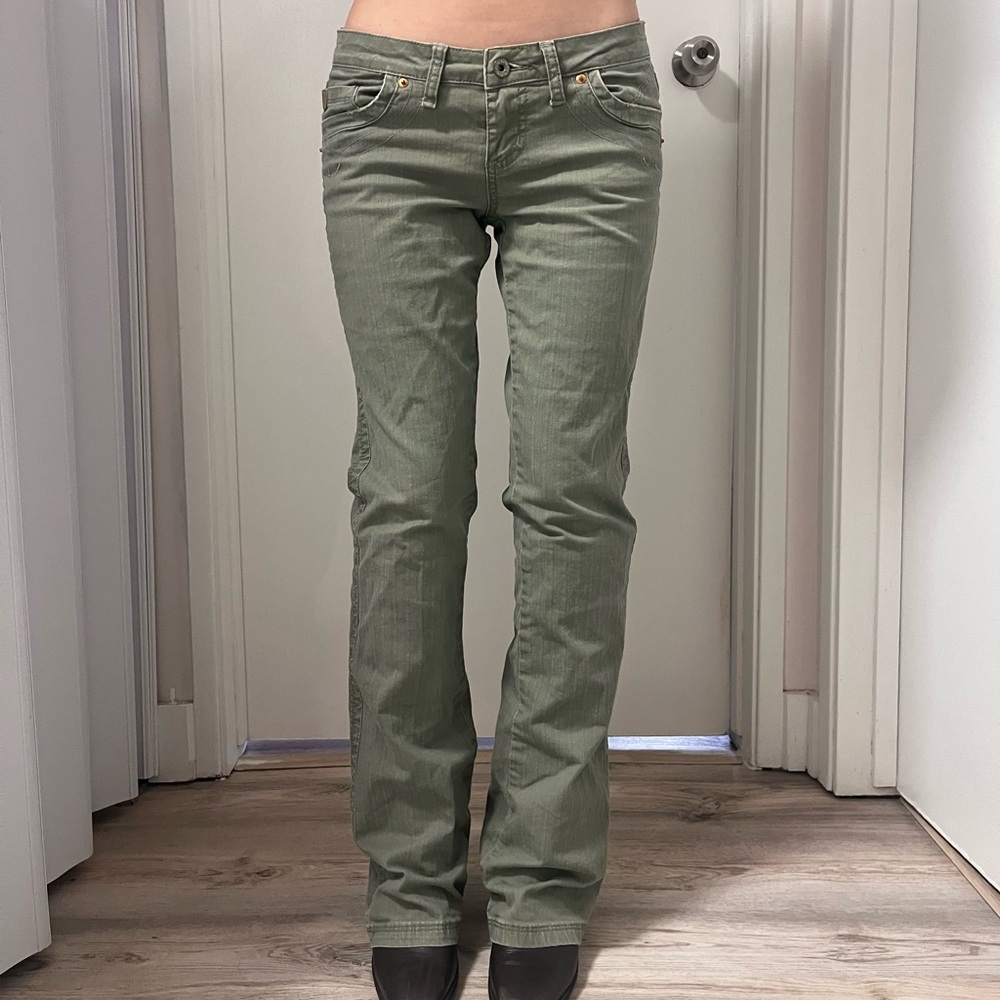 Sage Green Lowrise Jeans